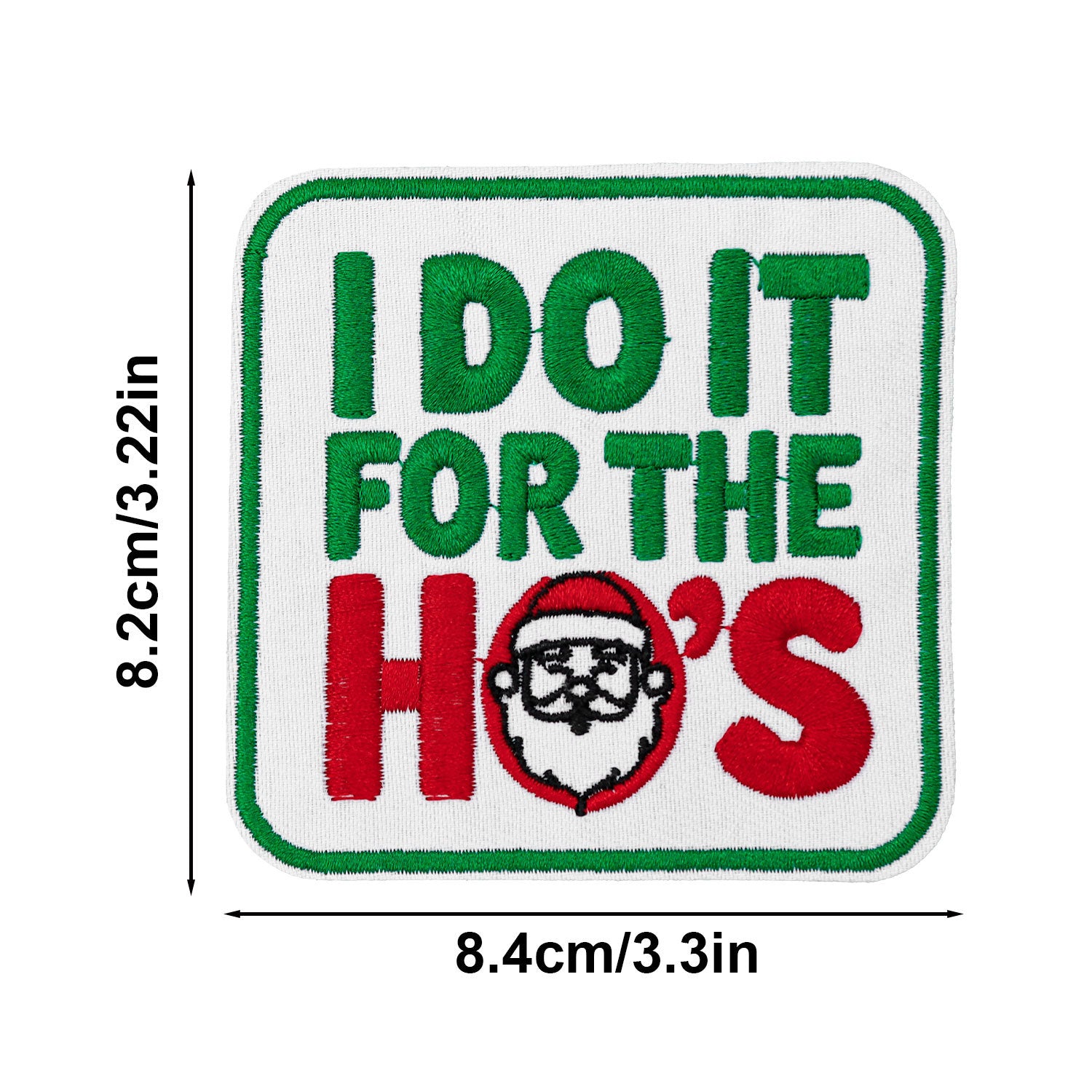 Wholesale Cross-border Christmas text embroidery patch Merry Christmas cloth patch clothing accessories hole patch